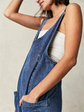 Plus Size Casual Durable Denim Jumpsuits for Ladies