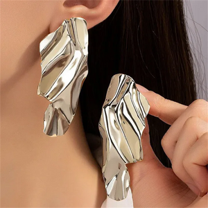 Personality Trendy Twisted Metal Earrings for Women