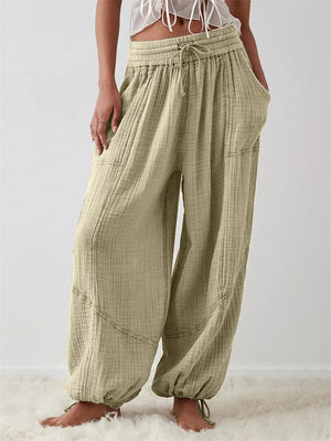 Women's Summer Yoga Sports Oversized Lantern Pants