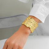 Female Irregular Surface Cuff Bracelet for Party