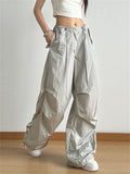 Women's Fashion Casual High Waist Baggy Cargo Pants