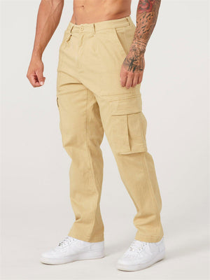 Men's Causal Comfy Straight Leg Cargo Pants