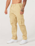 Men's Causal Comfy Straight Leg Cargo Pants