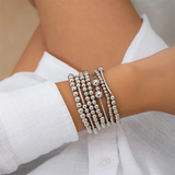 Unique 7pcs/Set Round Beads Bracelets for Ladies