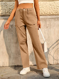 Stylish High Waist Multi-Pocket Cargo Pants for Women