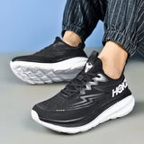 Men's Contrast Color Letter Print Running Luminous Sneakers