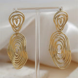 Irregular Circle Exaggerated Statement Earrings for Women