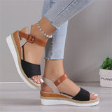 Female Ankle Buckle Strap Non-slip Platform Sandals