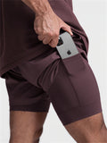 Men's Stretchy Breathable Jogging Shorts with Inter Pocket