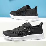 Men's Summer Lightweight Lace Up Breathable Mesh Sneakers