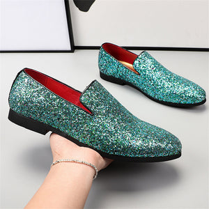 Men's Fashion Glitter Party Dress Shoes