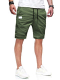 Men's Holiday Casual Elastic Waist Knee Length Shorts