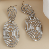 Irregular Circle Exaggerated Statement Earrings for Women