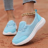 Women's Candy Color Slip-On Breathable Walking Loafers