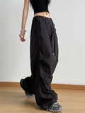 Women's Fashion Casual High Waist Baggy Cargo Pants