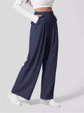 Women's Simple Chic High-Rise Wide Leg Pants