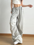 Women's Fashion Casual High Waist Baggy Cargo Pants