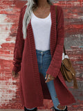 Women's Stylish Cardigan Knitted Mid-Length Sweater 