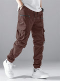 Men's Hip Hop Jogging Pants With Flap Pockets