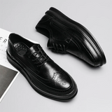 Men's Brogue Lace Up Party Wedding Leather Dress Shoes