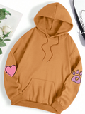 Cute Pink Heart Rabbit Printed Harajuku Hoodies for Women