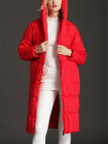 Winter Hooded Super Soft Cozy Long Down Coat for Women