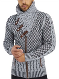 Men's Winter Long Sleeve Turtleneck Zipper Sweaters