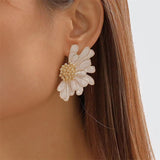 Elegant Multilayer Petal Earrings for Lady