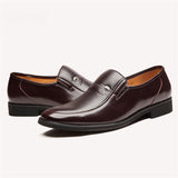 Men's Cozy Soft Sole Slip-On PU Leather Dress Shoes