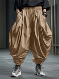 Elastic Waist Irregular Low-crotch Pants for Men