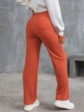 Women's High-Rise Buttoned Stretch Flexi Pants