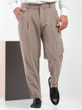 Men's Casual Solid Color Pleated Suit Pants