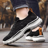 Men's Spring Summer Leisure Platform Knit Sneakers