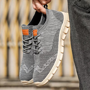 Sweat Absorbing Knitted Fabric Sneakers for Male