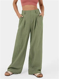 Women's Simple Chic High-Rise Wide Leg Pants