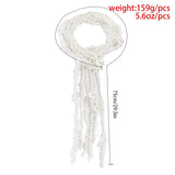 Fashionable Party Imitation Pearl Tassel Necklace for Women