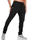 Men's Stretchy Casual Solid Color Lace Up Sport Pants