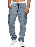 Multi-Pocket Men's Drawstring Relaxed Cargo Trousers