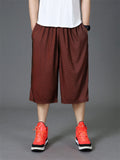 Men's Summer Loose Fit Athletic Stretch Basic Shorts