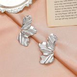 Three Petals Elegant Party Stud Earrings for Lady