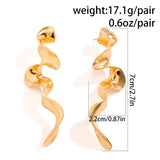 Exaggerated Fashion Twisted Metal Party Earrings for Women