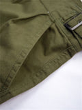 Unisex Solid Color Adjustable Waist Casual Cozy Shorts