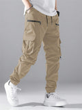 Men's Hip Hop Jogging Pants With Flap Pockets