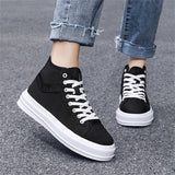 Classic Popular High Top Lace Up Canvas Sneakers