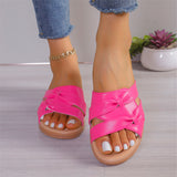 Popular Open Toe Flat Slippers for Women