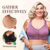 Comfort Front Closure Breathable Seamless Wireless Bra for Seniors