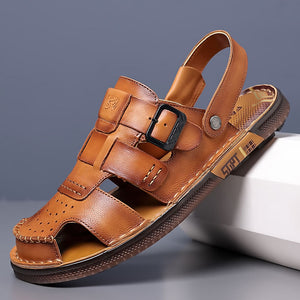 Men's Closed Toe Breathable Adjustable Heel Strap Beach Sandals