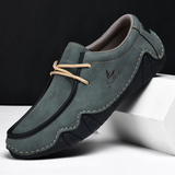 Men's Relaxed Cozy Contrast Color Lace-Up Flats