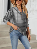 Sports Style Contrast Color Stripe Spring Hoodies for Women