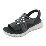 Cozy Open Toe Cross Strap Beach Sandals for Women